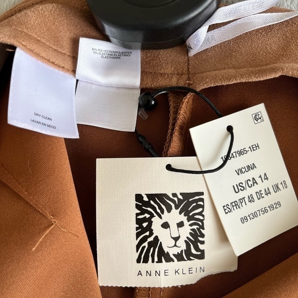 Nwt Anne Klein Tan Suede skater Skirts size 14 - Picture 8 of 8